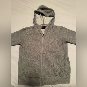 Figs Heather Gray Zip-Up Hoodie
